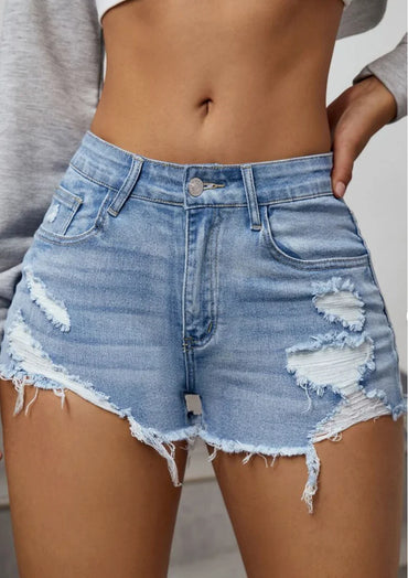 Short en jean déchiré femme tendance été 974 Réunion