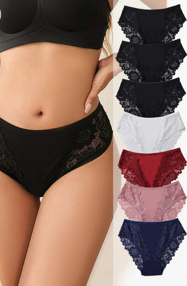 Culottes dentelle femme multicolores, lingerie confortable tendance 974 Réunion
